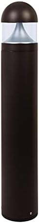 Solus Rounded LED Bollard Path Light – 20W Integrated LED, 1400 Lumens – 3000K or 4000K CCT – Modern Outdoor Light, ETL Listed – Black or Bronze Finish (Bronze, 4000K / Single Pack) by Solus