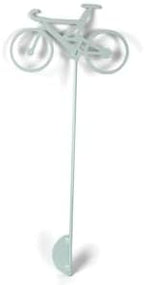 Hobby and Leisure Style Rustic or Powder Coated Metal Garden Stake or Stand (Bicycle 20" Tall Including Stake, Mint White) - Image 3