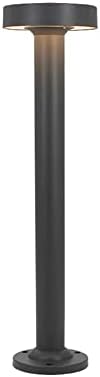 LED Bollard Light IP65 Waterproof Outdoor Driveway Walkway Pillar Lamp Yard Garden Lawn Post Lights Fixture 24in Pole Light Simple Modern Column Lamps Black Landscape Pathway Lights by ZWPAYF