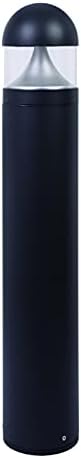 Solus Rounded LED Bollard Path Light – 20W Integrated LED, 1400 Lumens – 3000K or 4000K CCT – Modern Outdoor Light, ETL Listed – Black or Bronze Finish (Black, 4000K / Single Pack) by Solus