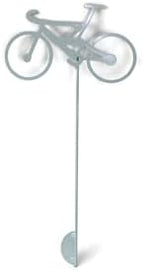 Hobby and Leisure Style Rustic or Powder Coated Metal Garden Stake or Stand (Bicycle 23" Tall Including Stake, Mint White) - Image 2