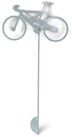 Hobby and Leisure Style Rustic or Powder Coated Metal Garden Stake or Stand (Bicycle 23" Tall Including Stake, Mint White) - Image 2