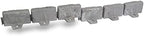 EasyFlex No-Dig Landscape Edging with Anchoring Spikes, 2.7 in. Tall Decorative Stone-Look Garden Border, 60 Foot Kit, Slate Gray - Image 3