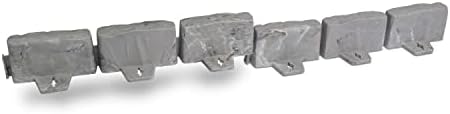 EasyFlex No-Dig Landscape Edging with Anchoring Spikes, 2.7 in. Tall Decorative Stone-Look Garden Border, 60 Foot Kit, Slate Gray - Image 3