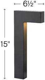 Hinkley Atlantis 12V Small LED Outdoor Landscape Path Light, Satin Black - Image 3