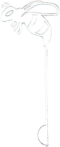Bugs, Bees and Butterfly Garden Yard Stake Sign 20 to 33 Inches Tall (Bee Stake 22" Tall, White Speckled) - Image 2