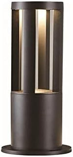 Modern Black Outdoor Bollard Light Waterproof IP65 Garden Landscape Pathway Lighting LED Post Lamp for Driveway, Yard Commercial Use 3000K by Unknown