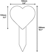 OriginDesigned Uncle Heart Shaped Memorial Remembrance Plaque Stake - Gold/Silver/Copper/Black & White, Waterproof, Outdoor, Grave Marker, Tribute, Plant Marker (Gold) - Image 4