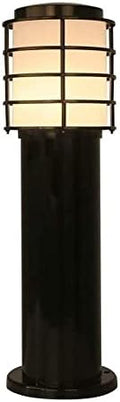 Outdoor Waterproof Bollard Light IP65 LED Pathway Lamp E27 Post Lighting for Garden, Landscape, Patio Driveway Lighting, Durable Aluminum Post, Black Finish by Unknown