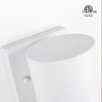 mirrea 7" Modern Outdoor Porch Wall Light, Matte White, Pack of 2 - Image 4