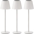 3 Pack Cordless Table Lamp, Portable Battery Operated Lamp with 3 Color Temps and Stepless Dimming, Rechargeable Table Lamp for Dinner, Desk, Cafe, Outdoor (White) by Keysays