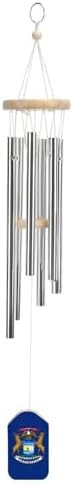 Flag of Michigan Wind Chime Memorial Zen Atmosphere Hanging Decoration for Garden Yard - Image 7