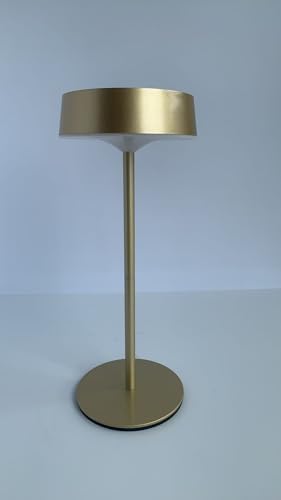 Mr.White Solar Waterproof Outdoor Rechargeable Cordless Table Lamps, Set of 2 Touch Dimmable Operated Battery Table Lights for Patio, Restaurant, Kitchen (Gold) - Image 2