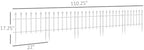 Outsunny 5 Pack Metal Decorative Garden Fence, 9.2' x 17.25", White - Image 7