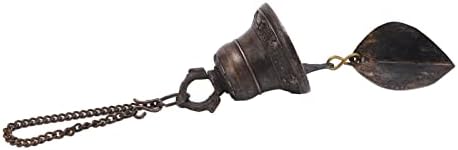 Nepalese Handmade Copper Dinner Bell, Cast Iron Hanging Wall Bell, Loud Clear Sound Decorative Bell for Door Fence Pillar Kitchen Farmhouse Outdoor Indoor Use - Image 3