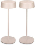 TORCHSTAR 2-Pack LED Rechargeable Table Lamps, 2700K, Beige by TORCHSTAR