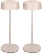 TORCHSTAR 2-Pack LED Rechargeable Table Lamps, 2700K, Beige by TORCHSTAR