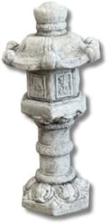 Asian Pagoda Statue Oriental Lantern Outdoor Sculpture Garden Figurine Painted Zen Ornament Japanese Pagoda Figure Yard Decoration Concrete Statuary Lawn Art by Unknown