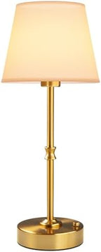 EppieBasic Cordless Table Lamp Rechargeable: Fast Charging & Long Lasting - 2700K Warm Light Samll Vintage Gold Lamps for Women Housewife - Dinning Living Room Bedroom by EppieBasic