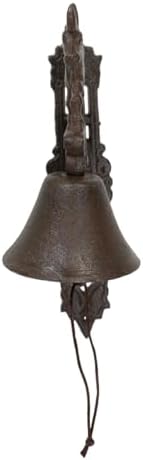 Ebros Gift Cast Iron Rustic Vintage Western Forest Grand Elk Moose Bell Door Wall Dinner Yard Farm Bell Outdoor Farmhouse Cottage Mountain Cabin Lodge Accent Bells - Image 3