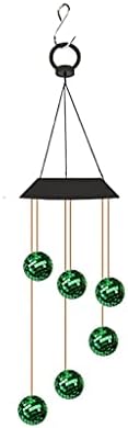 Solar Led Light Outdoor Wind Chime Lamp Color Changing Mobile Hanging Decorative Lighting for Garden Corridor Wedding Decoration (Color : Green) by Unknown
