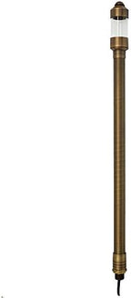 VOLT Flat Hat 12V Solid Brass Path Light (7" Shade, 24" Tall), Bronze - Image 4