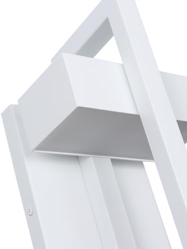 LamQee Outdoor Wall Lights Modern Exterior Lighting Fixtures, 3000K Integrated LED Outdoor Wall Sconce Lighting, Matte White Outside Wall Mount Lights for House Front Door Porch Garage Patio 1 Pack - Image 2