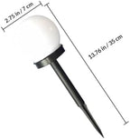 4 Pack Solar Garden Lights Outdoor, Waterproof Bubble Ball Pathway Lamps - Image 2