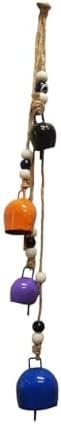 Wind Chime with Colorful Copper Ends Harmony Sound for Balcony Garden Door - Multicolor, 20x43 inch - Image 2