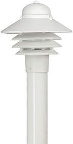 Solus Nautical Outdoor Post Top Light – Bollard Fixture for 3" Pole with LED Bulb, Black or White Finish, Non-Corrosive, Made in USA (White, Cool White (4000K), Single Pack) - Image 4