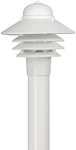 Solus Nautical Outdoor Post Top Light – Bollard Fixture for 3" Pole with LED Bulb, Black or White Finish, Non-Corrosive, Made in USA (White, Cool White (4000K), Single Pack) - Image 4