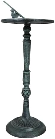 Ebros Gift 22.75" Tall Cast Iron Rustic Cottage Villa Whimsical Dragonfly Sundial Garden Decor Statue with Roman Numerals for Lawn Pool Patio Outdoors Decor - Image 5
