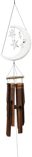 Cohasset Bamboo Wind Chime, Natural Organic by CohassetGiftsGarden