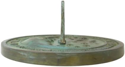 Rome 2312 Moon and Stars Sundial, Solid Brass with Verdigris Highlights, 8.5-Inch Diameter - Image 4