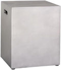 Propane Tank Cover Table, 20 LB Propane Tank Storage Box, Modern Outdoor Gas Tank Covers Hideaway Table for Propane Fire Pit and Gas, Square Tank Holder with Handles (Gray) 16'' X 20'' by ReeQuo-BEAUTYYOURHOMEBEAUTYYOURLIFE