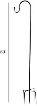 Woodstock Chimes Heroic Wind Bell & 60" Outdoor Shepherd’s Hook, Copper Wind Chime with Tall Black Metal Garden Stake, Deep Tone Windbell & Durable Ground Hanger for Yard, Lawn, or Patio - Image 5