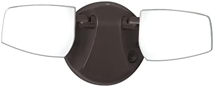 HALO Outdoor Twin LED Dusk to Dawn Flood Light with Selectable Color Temperature - Bronze by HALO