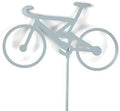 Hobby and Leisure Style Rustic or Powder Coated Metal Garden Stake or Stand (Bicycle 23" Tall Including Stake, Mint White) by Handmade
