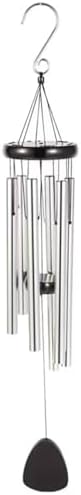 Music Aluminum Tube, Metal Antique Copper Wind Chime Decoration, Home Decoration, Creative, Silver - Image 5