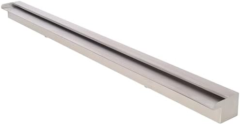 47.2" Stainless Steel Pool Fountain, Elegant Sheer Descent Waterfall by Noeko