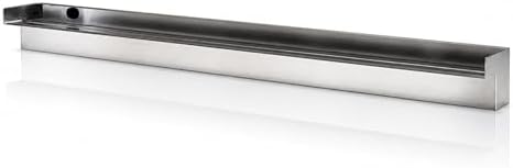 48" Stainless Steel Spillway for Pondless Waterfalls and Water Features by HALFOFFPONDS