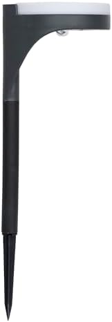 Alpine Corporation 15" Tall Outdoor Solar Pathway Light with 13 Warm White SMD 3.5LM LED for Patio, Lawn, Yard, and Garden, Black - Set of 3 - Image 3