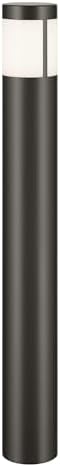 Kichler 12 Volt 2700K LED 24" Round Bollard in Textured Architectural Bronze, for Walkways, Sidewalks, Driveways, Patios, (3" x 24"), 16265AZT27 by KichlerLighting