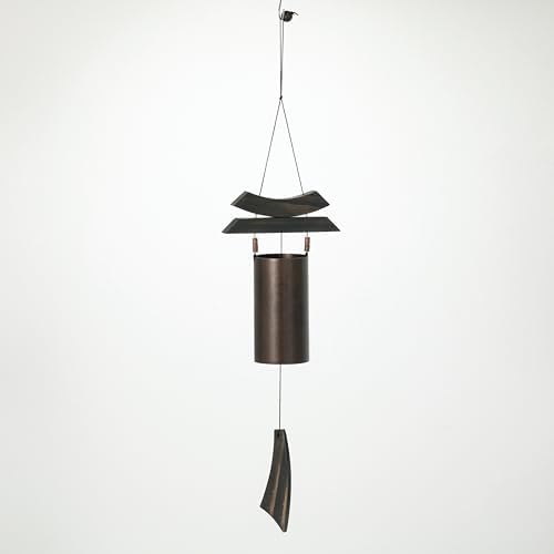 Woodstock Wind Chimes for Outside, Garden, Patio, Porch and Outdoor Decor (38") Antique Copper Dharma Bell Medium (DBMD) by WoodstockChimes