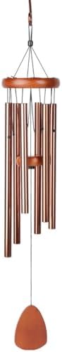 Music Aluminum Tube, Metal Antique Copper Wind Chime Decoration, Home Decoration, Creative, Silver by FRESQA