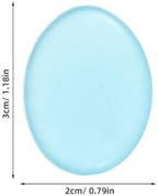 Blue Resin Glow in Dark Pebbles 300pcs for Garden Xmas Landscapes - Image 2