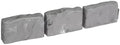 EasyFlex No-Dig Landscape Edging with Anchoring Spikes, 2.7 in. Tall Decorative Stone-Look Garden Border, 60 Foot Kit, Slate Gray by EasyFlexLandscapeProducts