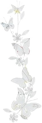 Deco 79 Metal Butterfly Home Wall Decor Indoor Outdoor Wall Sculpture, Wall Art 10" x 3" x 39", Multi Colored - Image 3