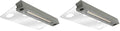 GKOLED Hardscape Light, Paver Wall Lights, 6.8 Inches Step Lighting, Integrated 4W 2700K LED Chips, Solid Powder Coated Die-cast Aluminum Housing, 12V AC/DC, Gray, UL Listed (Pack of 2) by GKOLED