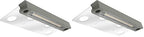 GKOLED Hardscape Light, Paver Wall Lights, 6.8 Inches Step Lighting, Integrated 4W 2700K LED Chips, Solid Powder Coated Die-cast Aluminum Housing, 12V AC/DC, Gray, UL Listed (Pack of 2) by GKOLED